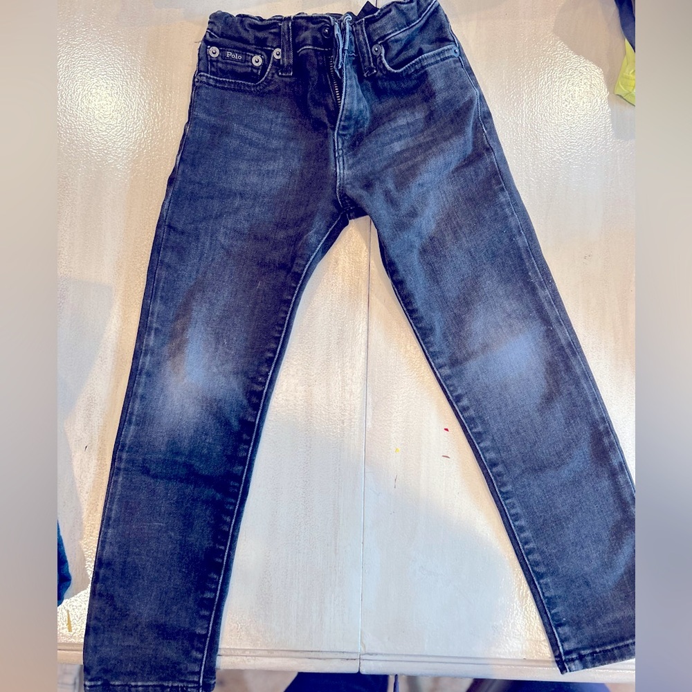 Gray wash Polo Ralph Lauren boys Jeans size 5 Sullivan slim